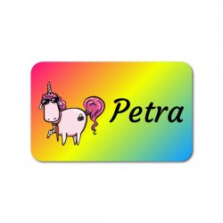 MINI címkék UNICORN 25x15 mm (55 db)