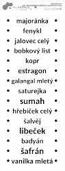 MA - DREPTUNGHI TRANSPARENT set 65x10 mm (15 buc.)
