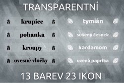MA - DREPTUNGHI TRANSPARENT set 65x10 mm (15 buc.)