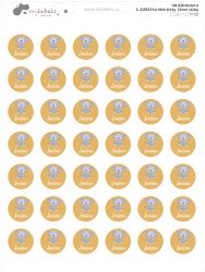 ÁLLATKÁK MINI címkék 22 mm (42 db)