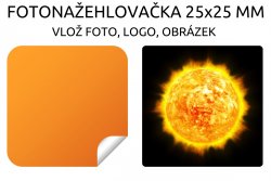 25x25 mm ETICHETĂ TERMOADEZIVĂ FOTO (30 buc.)