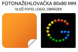 80x80 mm ETICHETĂ TERMOADEZIVĂ FOTO (2 buc.)