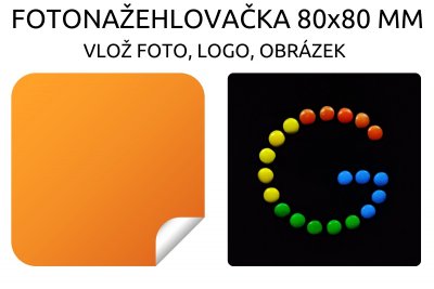 80x80 mm ETICHETĂ TERMOADEZIVĂ FOTO (2 buc.)
