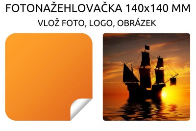 140x140 mm VASALHATÓ FOTÓCÍMKE (1 db) 