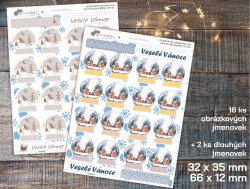 Set de Crăciun Glob cu zăpadă 16+4 buc.