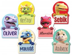 3D Dinoszauruszok ruhákra 33x25 mm 25 db