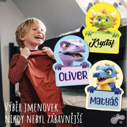 Dinozauri 3D pentru haine 33x25 mm 25 buc.