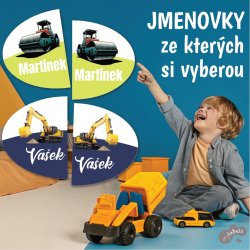 Silné stroje jmenovky na BOTY 29x23mm (36ks)