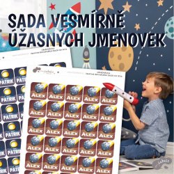 Aventură în univers 26x26 mm 30 buc.