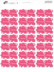 Vasalható puzzle névcímkék 25 x 22 mm (42 db)