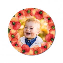 Vánoční 44mm FOTOSAMOLEPKY VĚNEČKY sada (3x4ks)
