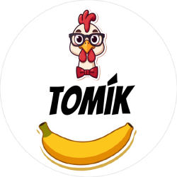 Chicken banana jmenovky 22mm (42ks)