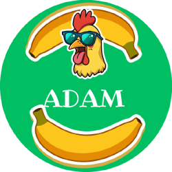 Chicken banana jmenovky 22mm (42ks)