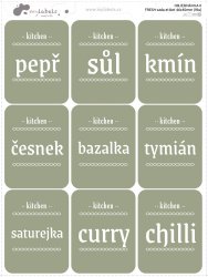 FRESH - SADA etiket 35x60mm (9ks)