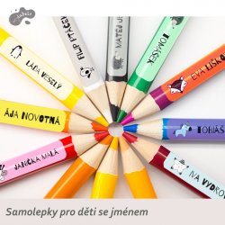 SCANDI etichete cu nume 45x10 mm (42 buc.)