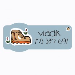 TABĂRĂ etichete cu nume 40x17 mm (27 buc.)