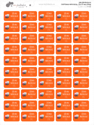 KÖZLEKEDÉS MINI címkék 25x15 mm (50 db)