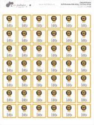SUPEREROINĂ etichete MINI 22x22 mm (42 buc.)