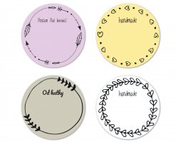 FELÍRHATÓ címke BOHO 47 mm (9 db)