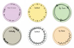 FELÍRHATÓ címke BOHO 47 mm (9 db)