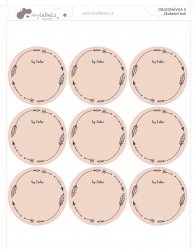 FELÍRHATÓ címke BOHO 47 mm (9 db)