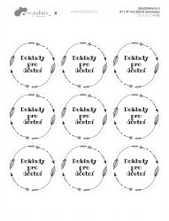 BOHO matricák - HÁZTARTÁS, 47 mm (9 db)