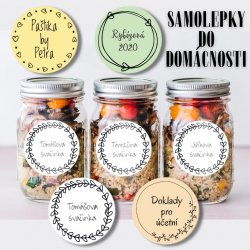 BOHO matricák - HÁZTARTÁS, 47 mm (9 db)