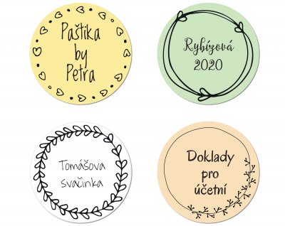 BOHO autocolante - CASĂ, 47 mm (9 buc.)