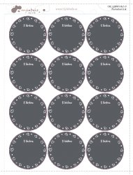 FELÍRHATÓ címke LEVÉL 44 mm (12 db)