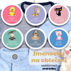 VASALHATÓ ÁLLATKÁK mini címkék 22 mm (42 db)