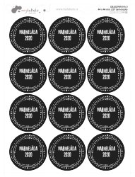 FRUNZĂ autocolante CASĂ, 44 mm (12 buc.)